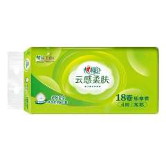 心相印云感系列四层立体压花无芯卫生纸18粒装 18卷
