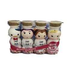 伊利QQ星揉揉小肚子酸奶草莓泥猴桃味 180ml*4