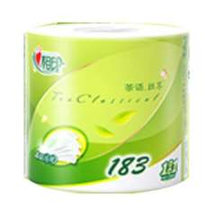 心相印茶语丝享压花卷筒卫生纸 183克