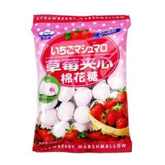 爱亿华草莓夹心棉花糖 90克