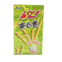 康师傅3+2蛋卷香草牛奶55g/盒