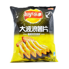 乐事大波浪薯片香脆烤鸡翅味 145g
