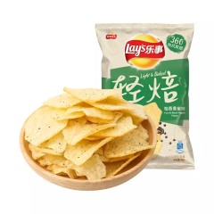 乐事轻焙柚香黑椒70克