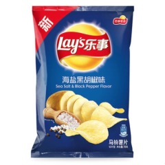 乐事海盐黑胡椒味 70克
