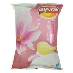 乐事樱花牛乳味薯片65克