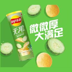 乐事 无限翡翠黄瓜味薯片 104g/罐