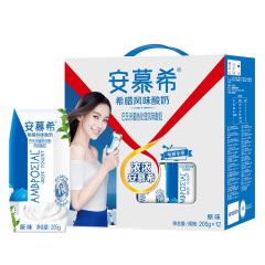 伊利 安慕希原味希腊风味酸奶 205g*12盒/件