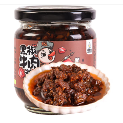 鸭老豆黑椒牛肉酱 160克