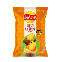 乐事薄切红薯片黑糖味 60克