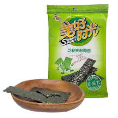喜之郎美好时光芝麻夹心海苔 8克
