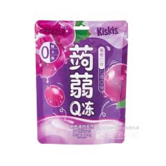 KISKIS蒟蒻零糖Q冻葡萄味 108克