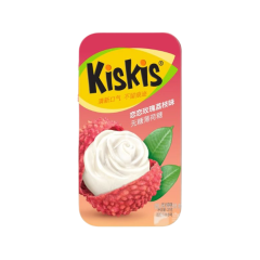 kiskis无糖薄荷糖玫瑰荔枝味 21克