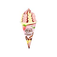 伊利姜撞奶+蜜桃乌龙脆筒 85克