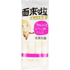 金沙河扁袋原味爽滑面 900克