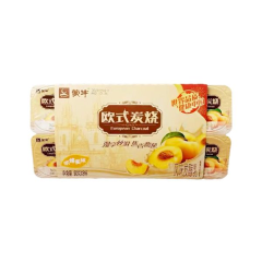 蒙牛欧式炭烧黄桃风味发酵乳 90克*8