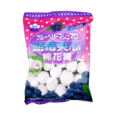 爱亿华蓝莓夹心棉花糖 90克