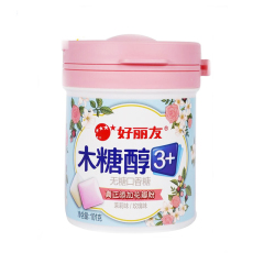 好丽友木糖醇玫瑰味口香糖 101克