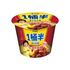 今麦郎一桶半红烧牛肉面 145克/136克