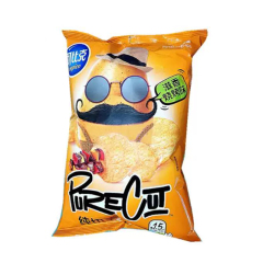 可比克薄脆滋香烧烤味纯切薯片 58克
