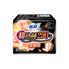 苏菲夜用5P290弹力贴身棉卫生巾 290mm*5p