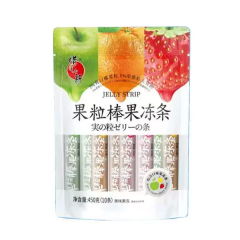 蜡笔小新果粒棒果冻条 450克