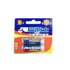 双鹿蓝骑士碳性5号电池2粒装  5号