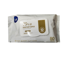 ★圣雅80片棉片卫生湿巾（盖装）
