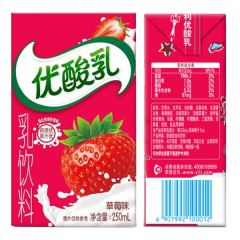 伊利优酸乳草莓 250ml